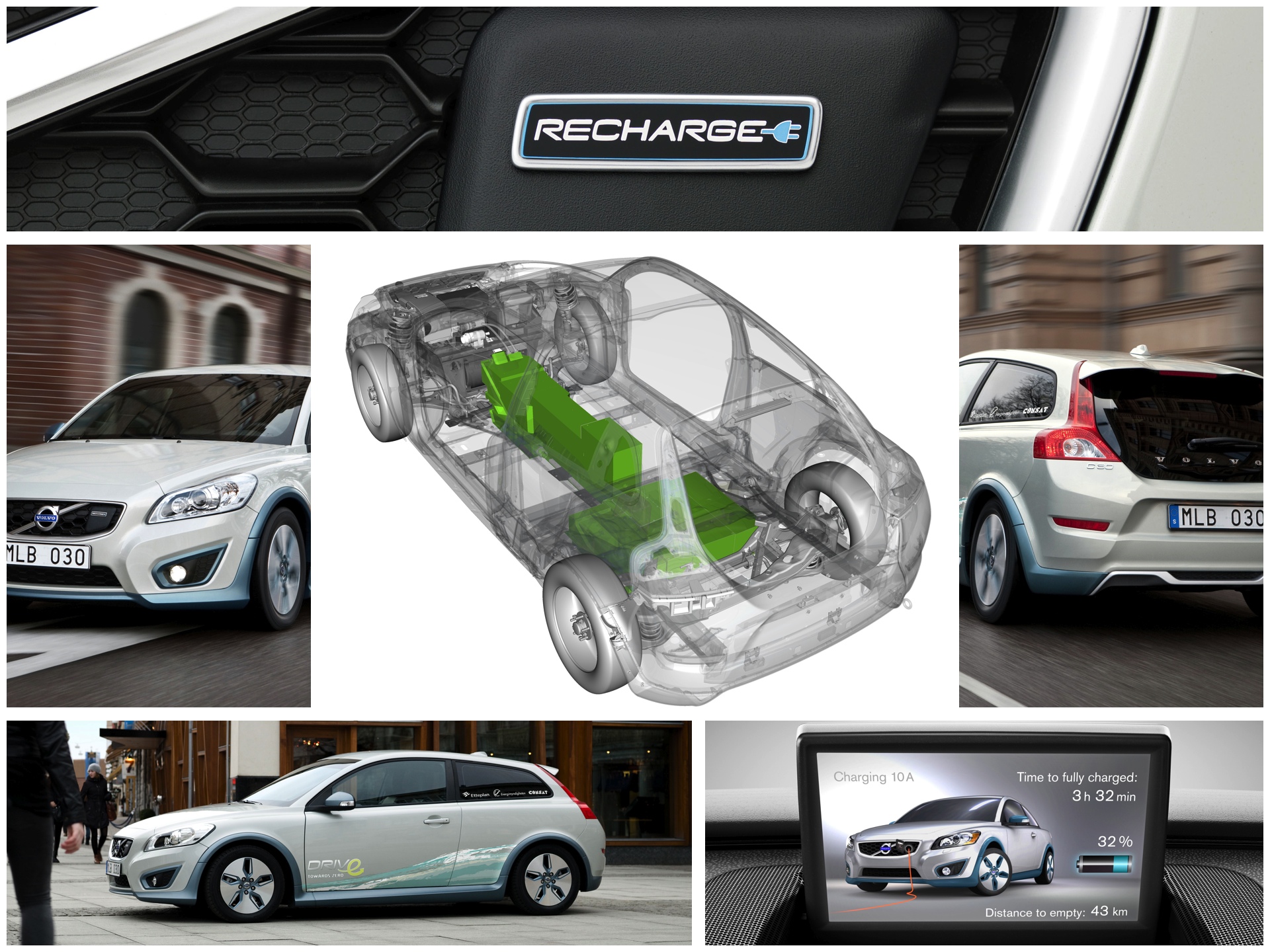 Volvo C30 electric collage